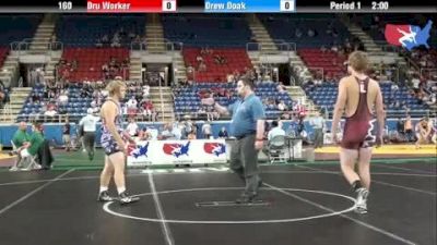 160 lbs round-5 Dru Worker Illinois vs. Drew Doak Pennsylvania