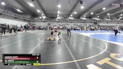 85 lbs Champ. Round 2 - Jaxson Hunt, Lebanon Yellowjacket Wrestling-AAA  vs Eli Kertz, Ste. Genevieve Youth Wrestling Club-AAA