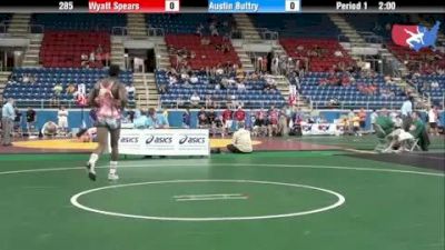 285 lbs round-4 Wyatt Spears Oregon vs. Austin Buttry Pennsylvania