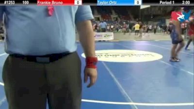 100 lbs round-5 Frankie Bruno Florida vs. Taylor Ortz Pennsylvania