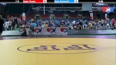 113 lbs round-6 Ryder Punke Illinois vs. Hans Rockwell Oregon