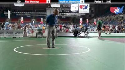 120 lbs round-6 Rico Montoya New Mexico vs. Jonathan Marmolejo Illinois