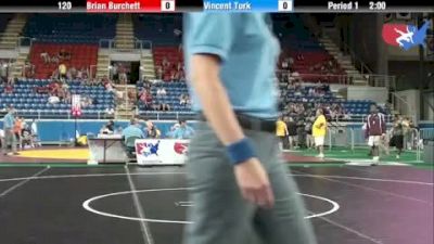 Fargo 2012 120 Round 6: Brian Burchett (Washington) vs. Vincent Turk (Illinois)