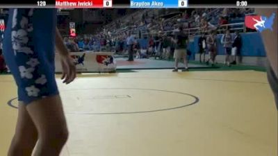 120 lbs round-6 Matthew Iwicki Washington vs. Braydon Akeo Hawaii