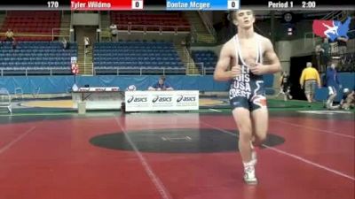 170 lbs round-6 Tyler Wildmo Michigan vs. Dontae Mcgee Florida