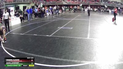 70 lbs Quarterfinal - Trinden Almond, Millard South Wrestling Club vs Hayes Lockhart, Hawks Wrestling Club (Lincoln)