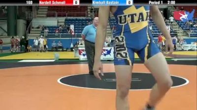 160 lbs round-3 Kordell Schmoll Wisconsin vs. Kimball Bastain Utah