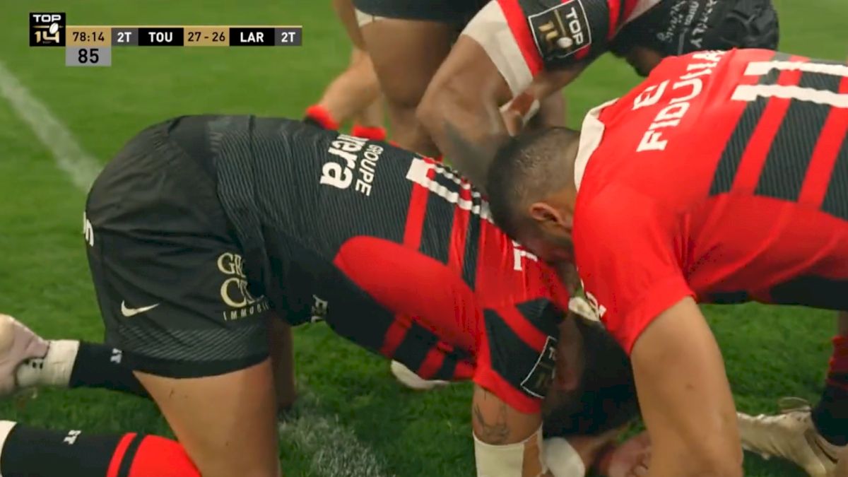 Roman Ntamack Scores The Game Winning Try In The Top 14 Rugby Final