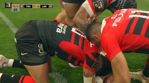 Roman Ntamack Scores The Game Winning Try In The Top 14 Rugby Final