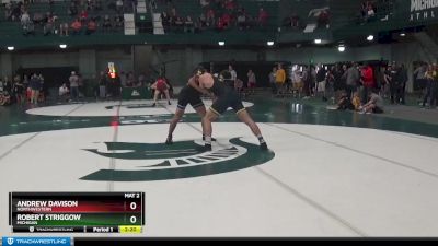 197 lbs Quarterfinal - Andrew Davison, Northwestern vs Robert Striggow, Michigan