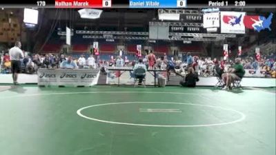 170 lbs round-3 Nathan Marek Oklahoma vs. Daniel Vitale Minnesota