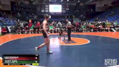 106 lbs Quarterfinals (8 Team) - Liam Fenoglio, Yorkville (H.S.) vs Tommy Olins, Elmhurst (York)