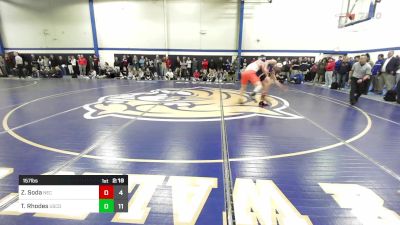 157 lbs Round Of 16 - Zachary Soda, New England College vs Thomas Rhodes, Coast Guard