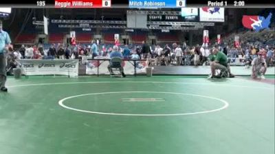 195 lbs round-1 Reggie Williams New York vs. Mitch Robinson Minnesota