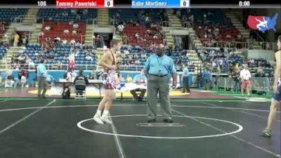 106 lbs round-2 Tommy Pawelski Illinois vs. Gabe Martinez Washington