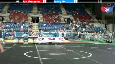 106 lbs round-3 Paul Mascarenas New Mexico vs. Tommy Aloi Virginia