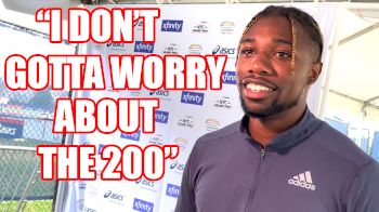 Noah Lyles On His Conversation With Usain Bolt & Why He's Not Worried About The 200m