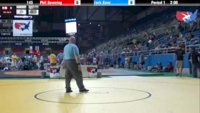 145 lbs round-6 Phil Downing Colorado vs. Jack Bass Texas