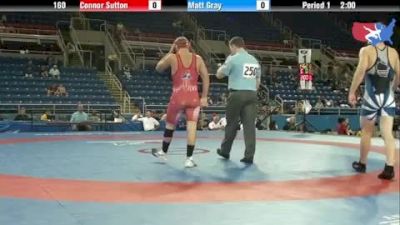 160 lbs rr3 Connor Sutton New York vs. Matt Gray Wisconsin