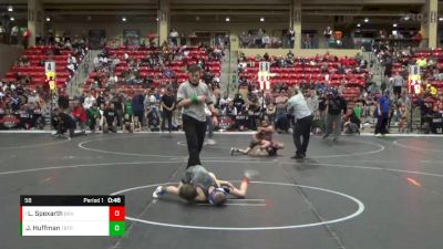 58 lbs Semifinal - Lane Spexarth, Brawlers vs Jaxon Huffman, Tulsa Blue T Panthers