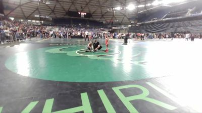 45 lbs Champ. Round 1 - Kingzlee Boling, Shelton Wrestling Club vs Claydon Bruggeman, Blaine Barracudas Wrestling Club