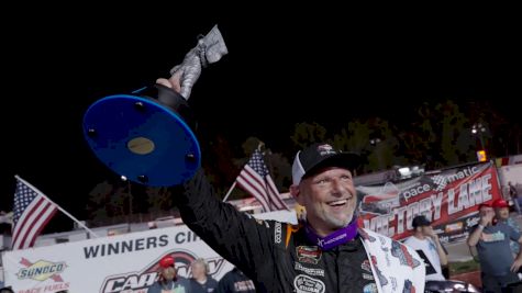 Burt Myers Holds Off His Biggest Rival For SMART Modified Win At Caraway Speedway