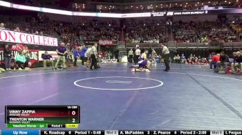 1A-285 lbs Champ. Round 1 - Trenton Warner, Nodaway Valley vs Vinny Zappia, Missouri Valley