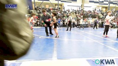 55 lbs 3rd Place - Mateo Sierra, OKC Saints Wrestling vs Maddox Harris, Oklahoma Wrestling Academy