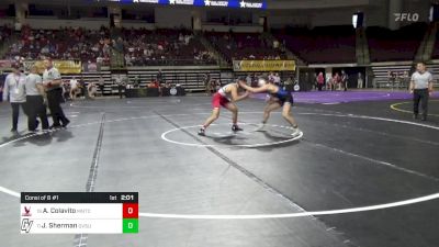 157 lbs Consi Of 8 #1 - Anthony Colavito, Montclair State vs Jack Sherman, Grand Valley State WC