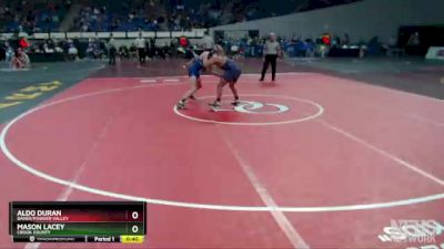 4A-120 lbs Cons. Semi - Aldo Duran, Baker/Powder Valley vs Mason Lacey, Crook County