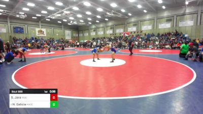 128 lbs Consi Of 8 #1 - Sebastian Jara, Ridgeview vs Nathan Galicia, Madera