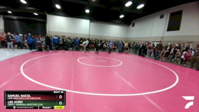 53-55 lbs Round 1 - Samuel Nacol, Lake Highlands Club Wrestling vs Lee Horn, Liberty Warriors Wrestling Club