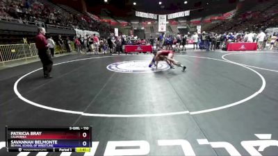 110 lbs Quarterfinal - Patricia Bray, California vs Savannah Belmonte, Revival School Of Wrestling