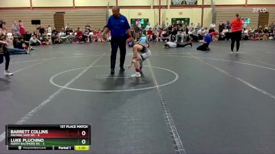 72 lbs Finals (2 Team) - Luke Pluchino, North Baltimore WC vs Barrett Collins, Machine Shed WC