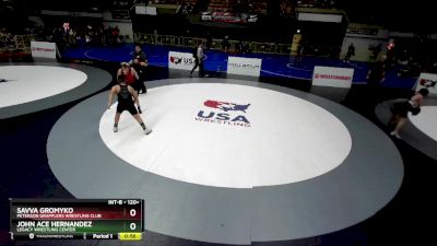 120+ Quarterfinal - Savva Gromyko, Peterson Grapplers Wrestling Club vs John Ace Hernandez, Legacy Wrestling Center