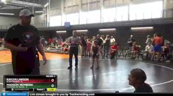 55 lbs Round 3 (10 Team) - Aubriella Hollandsworth, Black Mambas vs Abcde Elam, Assassins WC Black