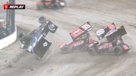 Cody Maroske Flips In Chain-Reaction Eldora Million Heat Race Crash