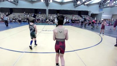 49 lbs Rr Rnd 3 - Levi Luke, Poquoson Bulls vs Asa Toth, Warrior WC