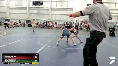 115 lbs Finals (8 Team) - Devin Ehler, Ohio Gold vs Gavyn Kemp, Contenders Blue