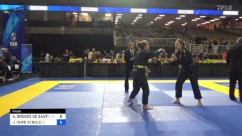 KELSEY BROOKE DE SANTIS vs JESSICA HOPE STROLE 2024 Pan Jiu Jitsu IBJJF Championship