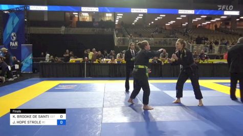 KELSEY BROOKE DE SANTIS vs JESSICA HOPE STROLE 2024 Pan Jiu Jitsu IBJJF Championship