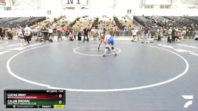 110 lbs Semifinal - Caleb Brown, Deep Roots Wrestling Club vs Lucas Bray, Revolution Elite Wrestling