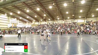 85 lbs Quarterfinal - Presley Call, Bear River Junior High Wrestling Club vs Korby Patterson, Fremont Wrestling Club