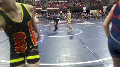 100 lbs Quarterfinal - Elliott Wahl, Cut Bank vs Kolton Eischens, Helena Wrestling Club