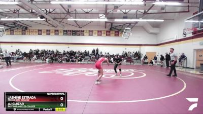 128 lbs Quarterfinal - Jasmine Estrada, Fresno City College vs Aj Guizar, East Los Angeles College