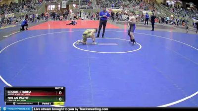 135 lbs Quarterfinal - Brodie Starha, Sweet Home Mat Club vs Nolan Payne, Cascade Mat Club