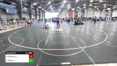 95 lbs Consi Of 8 #1 - Burke Niebauer, PA vs Cael Moore, GA