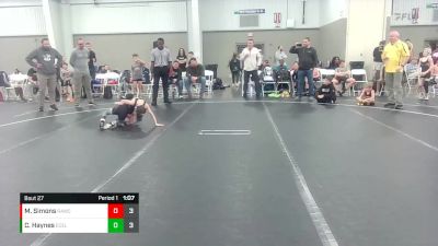 56 lbs Round 7 (8 Team) - Mason Simons, Ranger WC vs Conner Haynes, East Coast Elite