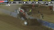 Robert Ballou Climbs Out Following Scary Finish-Line Crash At Terre Haute Action Track