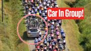 'Speechless' As Car Drives In Tour de France Femmes 2023 Group In Stage 6